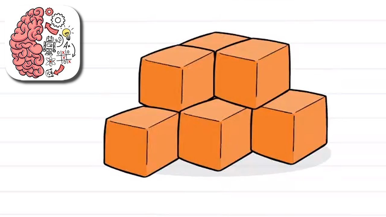 Как пройти Brain Test 75 уровень Сколько здесь кубиков? 