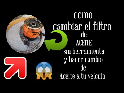 Video: ¿Puede cambiar el filtro de aceite sin drenar el aceite?