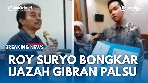 Setelah Ijazah Jokowi, Roy Suryo Bongkar Kejanggalan Ijazah Gibran: Disebut Salah Beli Dokumen Palsu