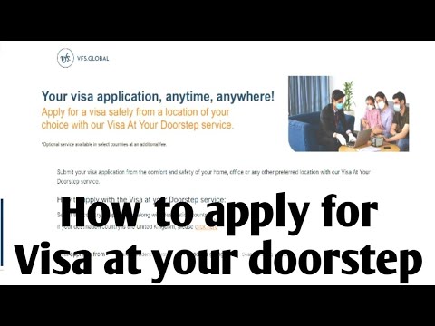 Visa at your doorstep || VFS global how to take appointment