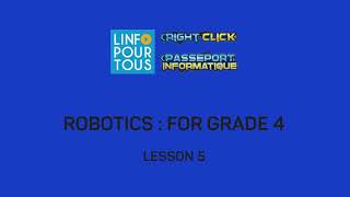 Robotics EV3 Lesson 5 for Grade 4