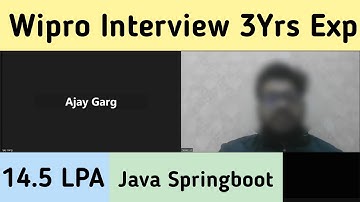 Wipro 3 Years Interview Experience [Java Springboot]