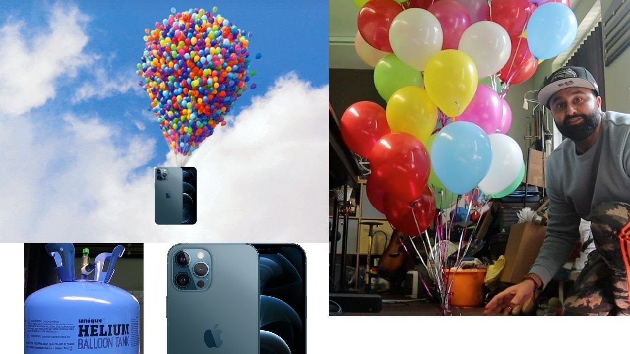 how many balloons does it take to float an iPhone ? 📲
