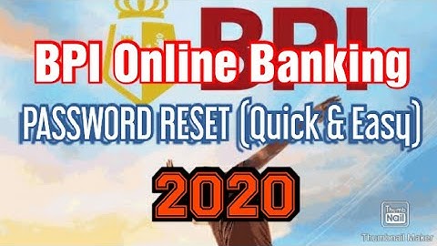 BPI - How To Reset Password (BPI App) [BPI Online Banking]