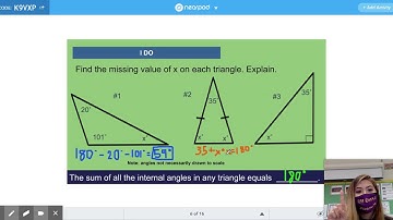8.8D: Triangle Angle Sums