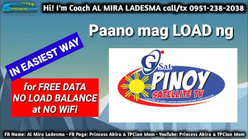 TPC || Paano magload ng GSAT or GPINOY w/o DATA, LOAD BALANCE, at WiFi New Update by Coach Al Mira