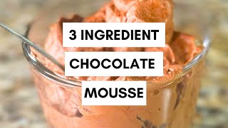 3 Ingredient Keto Chocolate Mousse Recipe by Olivia Wyles-Easy Keto Recipes Made For Real Life 1,079 views 8 months ago 7 minutes, 7 seconds