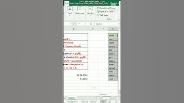 Excel shortcuts part-1 #shorts #excel