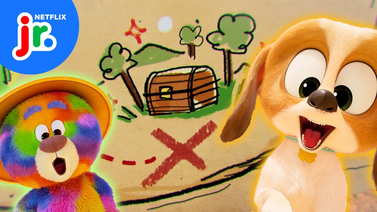 Holm & Button Dig for Treasure! 🏴‍☠️ Dog Days Out | Netflix Jr
