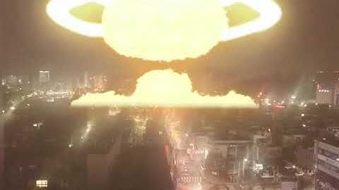 核爆弾の爆発シーン