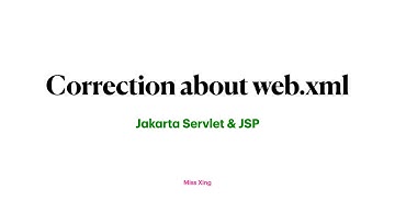 12. Correct the version of web.xml