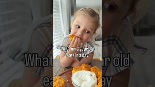 What my 3 year old eats in a day #mom #momlife #toddlers #sahmlife #sahm #parents
