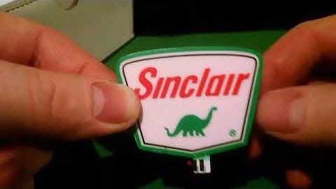 Miller Engineering rotating Sinclair sign install