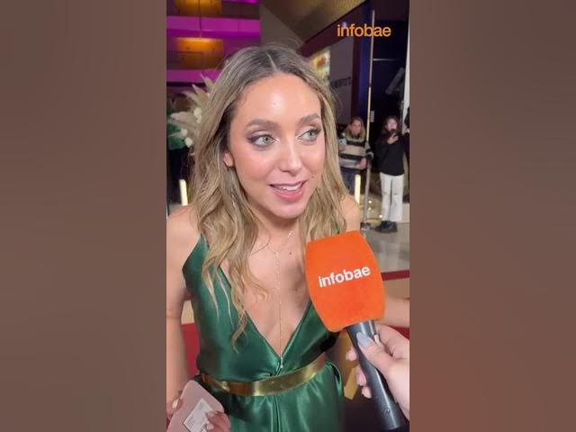 Sofi Martínez pasó por la alfombra roja de los #MartínFierro y se animó a un PING PONG de #infobae