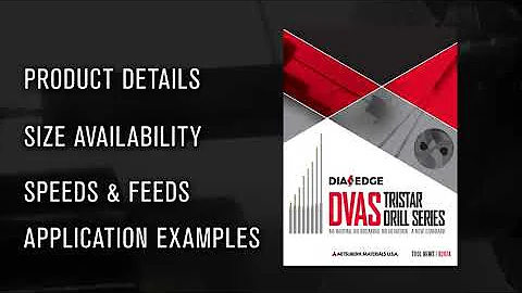 DIAEDGE DVAS TRISTAR Drill Series for Fast and Accurate Drilling