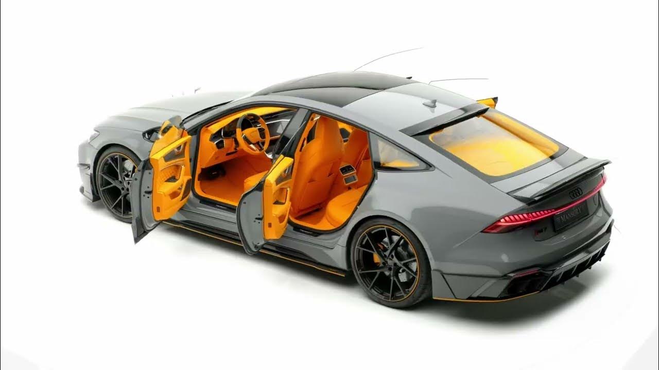 MANSORY Audi RS7 P780, in nardo grey with mandarin orange YouTube