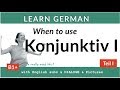 Konjunktiv I  - When to use the Konjunktiv I in German (I)