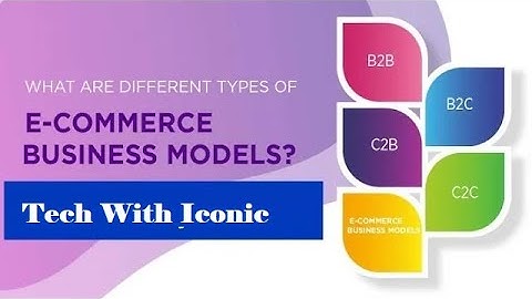 ECommerce Business Model Lecture E Commerce Business Model ECommerce || Tech With Iconic