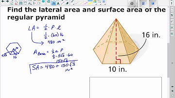 10 5 Surface Area of Pyramids and Cones