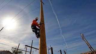 FIRST TIME CLIMBING 55 FT POLE  NLC  California Campus