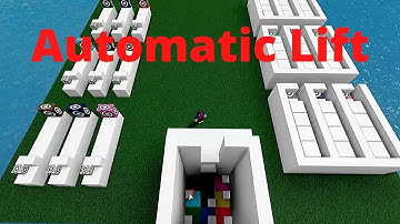 How To Make A Automatic Lift In Blockate!