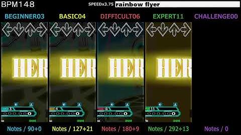 DDR / rainbow flyer - SINGLE (DanceDanceRevolution SuperNOVA)