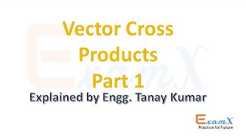 H C  Verma : Vector Cross Product Part 1