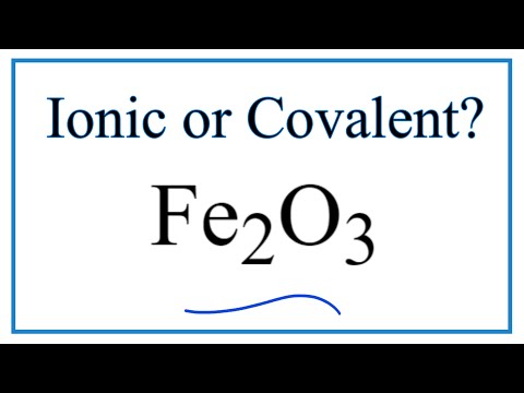 Video: Is o3 kovalent of ionies?