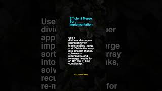 Efficient Merge Sort Implement