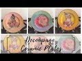 DIY - Decoupage on Ceramic Plates!!