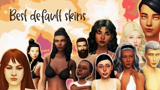 Best default skins | Maxis Match | The Sims 4