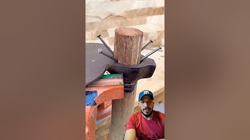 Hoe Handle Installation Made Simple! 💡🪵 #shorts