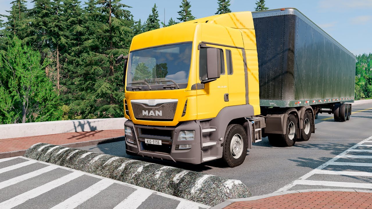 Trucks vs Speed Bumps – BeamNG.Drive (Long Video SPECIAL)
