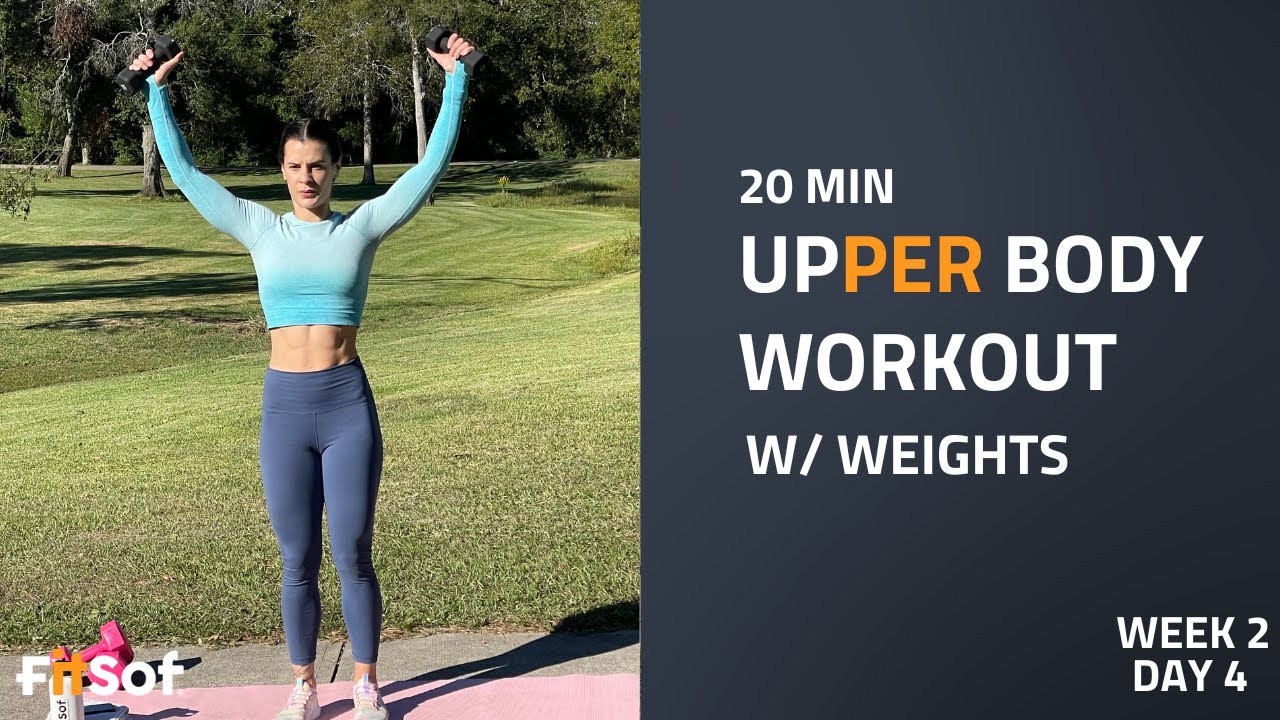 20 MIN UPPER BODY DUMBBELL WORKOUT | BUILD MUSCLE & STRENGTH - YouTube