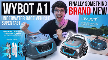 Super Fast & Efficient! - Wybot A1 Pool Cleaning Robot Review & Test (Genius New Concept)