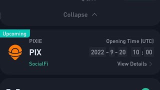 #pix #pixie coin will be trading today bdt 6:00/4:00pm