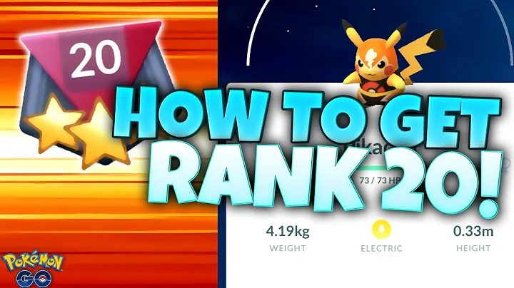 HOW TO REACH RANK 20 EASILY AND QUICKLY for Pikachu Libre in Pokémon GO!!