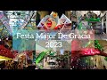 Festa major de gracia 2023  beautifull decorated street in barcelona spain  hs art