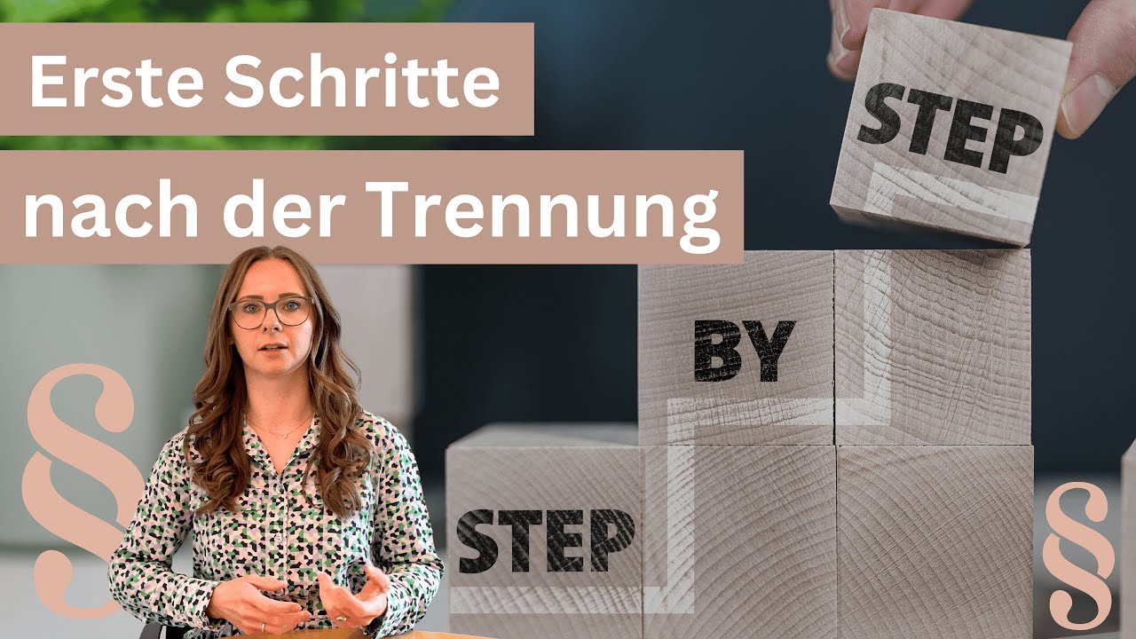 Das sind die ersten Schritte nach der Trennung