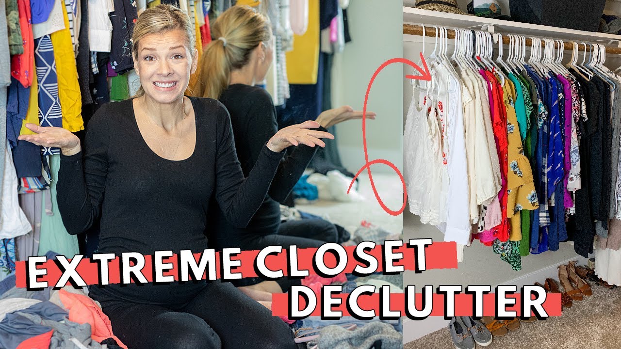 EXTREME CLOSET DECLUTTER | FlyLady Declutter Day 3 | Getting Rid of All ...