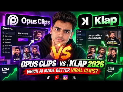 Opus Clip vs Klap 2026 - Which AI Makes Better Viral Clips?