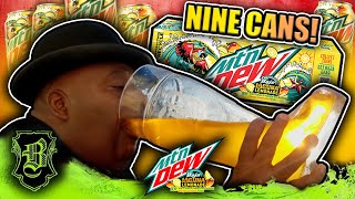 Chugging Nine Cans Of Mountain Dew Baja Laguna Lemonade