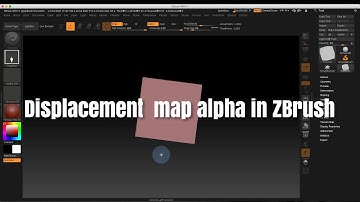 Zbrush Tutorial: Displacement Map in ZBrush - easy way to make an INSERT BRUSH