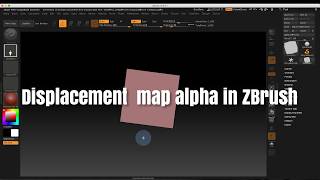 Zbrush Tutorial: Displacement Map in ZBrush - easy way to make an INSERT BRUSH