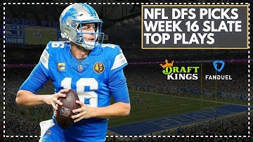 NFL DFS Picks: Week 16 2025 Main Slate - Top Picks for DraftKings & FanDuel