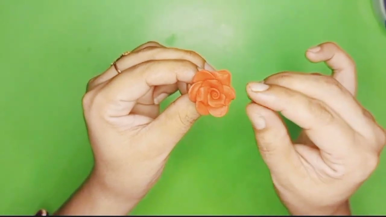Red rose 🌹 ring 💍 with Italian dough making...