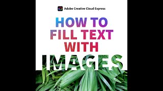 Fill Text With Image in 30secs 😛💫 #shorts #CoolText #AdobeExpress screenshot 3