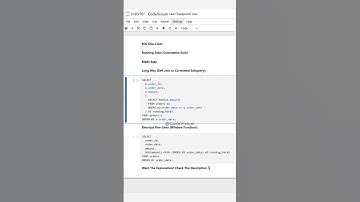 📊 SQL One-Liner: Running Total (Cumulative Sum) Made Easy