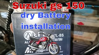 Suzuki Gs 150 Dry Battery Installation Very Easy At Home Kashif Suzuki Center