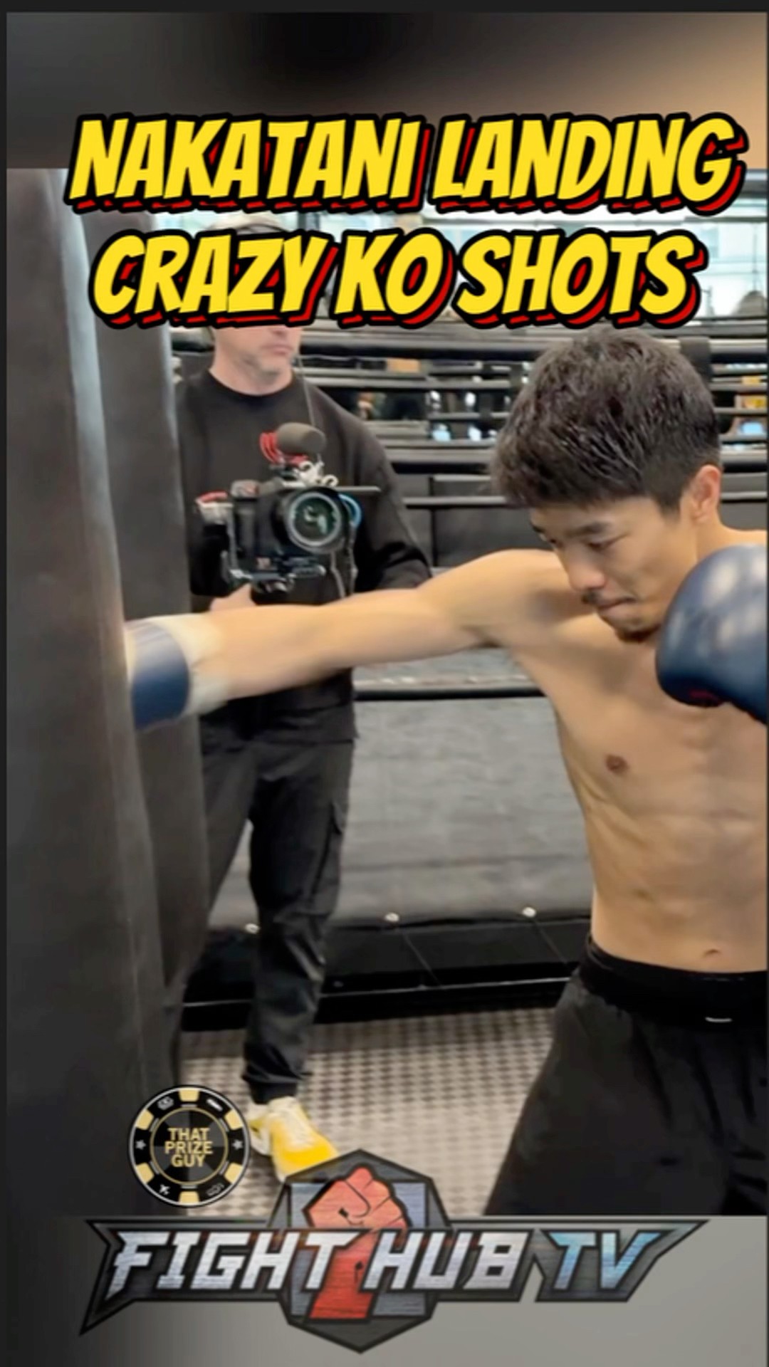 Junto Nakatani FIRES NEW VICIOUS KO COMBOS on heavy bag; rib breaking shots!